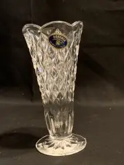 Bohemia Crystal Czech Republic 24% Lead Crystal Boutique Vase, Flower, Bud