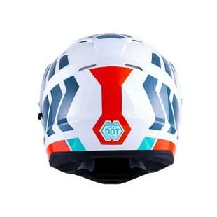 【SOL Helmets】SM-6P複合可掀式安全帽 (前衛者_白/藍橘) ｜ SOL安全帽官方商城