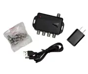 4-Port HDTV Antenna Amplifier Signal Booster Splitter for Cable Audio & Video