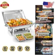 Elegant Stainless Steel Buffet Chafing Set - 9 Quart with User-Friendly Design