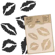 DIY Reusable Plastic STENCIL / A3 A4 A5 / LIPS / Scrapbooking Decoupage