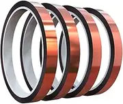 Heat Resistant Tape Double-Sided Patch and Seal Tape 10mm 33m Long Strong Adhesive Safe for Electronics
