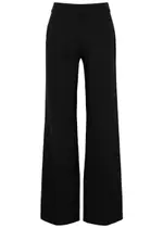 Spanx The Perfect Pant Wide-leg Stretch-jersey Trousers - Black - L L