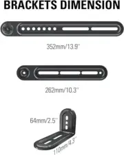 Mounting Dream Soundbar Mount Sound Bar TV Bracket for Mounting Above or Under
