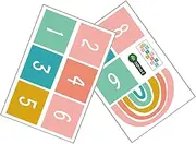 HONMEET Cartoon Floor Stickers 1 Set Number Game Decals Removable Decals for Children's Room Nursery