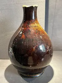 在飛比找Yahoo!奇摩拍賣優惠-清中期-玳瑁釉玉壺春瓶（少見品種）119888