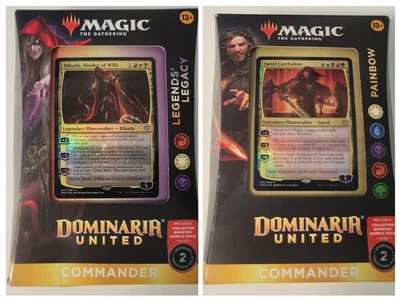 Magic the Gathering Dominaria United CommanderDecks. Legends' Legacy + Painbow