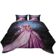 Fantasy Art Titania the Gorgeous Pinkish Butterfly Girl Coverlet
