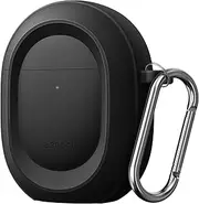 CaseBot Case Cover for Google Pixel Buds Pro 2 (2024) / Google Pixel Buds Pro (2022), Rugged Shield Protective Skin [Front LED Visible], Black