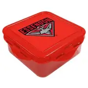 Essendon Bombers AFL Sandwich Snack Container Lunch Work School Lunch Gift