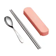 Travel Stainless Steel Tableware Set Chopsticks Spoon Dinnerware Cutlery Sets