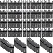 VEVOR 100PCS Oscillating Saw Blades, Quick Release Multitool Blades Kit, HCS Tool Blades for Wood Plastic, Compatible with Dewalt Dremel Fein Worx Bos