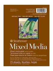 Lot 6 Strathmore 400 Series Mixed Media Pads of 15 (90 total sheets) S16