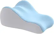 rockible Memory Foam Bed Wedge Pillow Face Down Prone Pillow Fashion Lightweight Headboard for Massage Lounging Watching Movies Office, Light Grey
