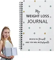 Weight Loss Journal - Food Journal for Women Weight Loss - Daily Diet Wellness Planner Health Tracker Fitness Log Book for Meal, Sleep & Gym