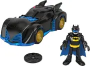 Batimóvil Imaginext DC Batman - Con Figura Articulada, Lanza Discos y Luces