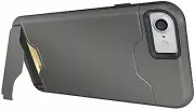 iPhone 7 / 8 Case Heavy Duty Dual Layer Hybrid - Kickstand, Card Slot - Silver