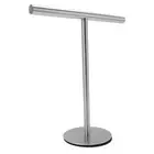 T Shape Towel Holder Stainless Steel Standing Hand Towel Rack With Heavy Bas 2BD