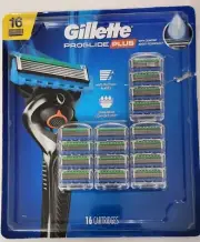 NEW Gillette Proglide Plus Razor Cartridge Refills 16-count Damaged Package
