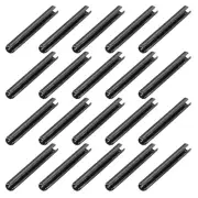 3.3mm x 25mm Dowel Pin Carbon Steel Split Spring Roll Shelf Support Pin 20 Pcs