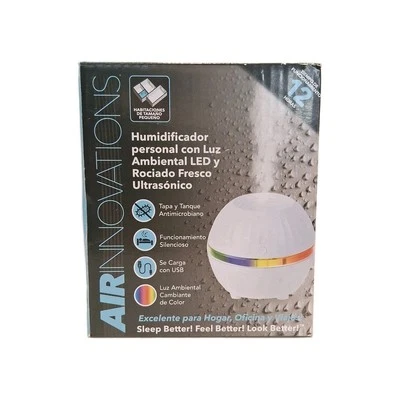 Air Innovations Personal Humidifier Ultrasonic Cool Mist LED Mood Light NEW