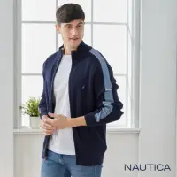 在飛比找momo購物網優惠-【NAUTICA】男裝 拼接立領長袖外套(深藍)