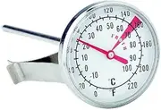 Cuisena Milk Frothing Thermometer with 44mm Dial, Stainless Steel Heat Resistant from -10°C to 100°C, Optimum Frothing Temperature Indicator - Perfect for Barista-Quality Frothed Milk