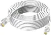 1pc Network Line Gigabit Line Network Cable Crossover Cable Ethernet Cable Computer Router High-Speed Transmission Cable Internet Network Wire Router Cable PVC White