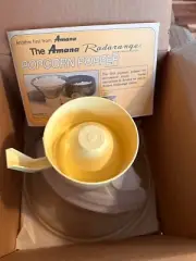 NOS Vintage Amana Radarange Microwave Oven Popcorn Popper Original Box