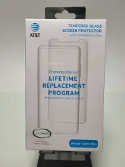 OEM AT&T Tempered Glass Antimicrobial Screen Protector iPhone 12 Pro Max (6.7")