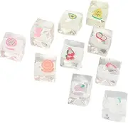 JOINPAYA 10 Pack Squeeze Stress Toys for Boys and Girls Squishy Ice Fruit Squeeze Toys