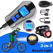 Faro de bicicleta Luz Delantera Trasera Juego de Luces LED Lámpara recargable