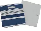 Better Homes & Garden™ ~ Indigo Hearth Stripe ~ 12.75" ~ Fabric Storage Cube/Bin
