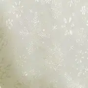 St Nicholas Square Glittery Silver Snowflake Tablecloth 60x120 Oblong