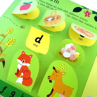 【iBezt】Usborne Lift-the-Flap abc(Lift-the-Flap 翻翻書)