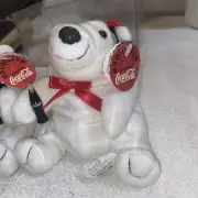 Exclusive Coca Cola Bean Bag Polar Bear Collectibles