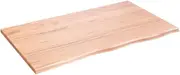 Work Bench Top, Multi-Purpose Table Top, Solid Wood Countertop, Garage Workbench Table Top, Tool Station Organization Table Top, Light Brown 100x60x2 cm Treated Solid Wood Oak