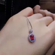 jewelry Burmese Ruby Set Crystals Red