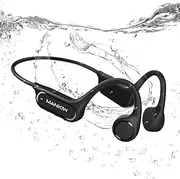MANKIW X22 Bone Conduction Bluetooth 5.4 IPX8 Waterproof Swimming Headphones, Black