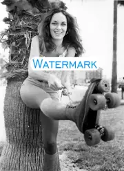 CATHERINE BACH Daisy Duke Leggy Rollerskates ** Fine Art Archival Print (8.5x11)