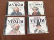 4 CD's J.S Bach, Beethoven, Verdi & Vivaldi