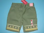 Gymboree girls VTG "SUNFLOWER FIELDS" sz 4 SHORTS...GREEN...NWT
