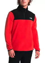 The North Face, Men's, Jacket, Zip Fleece, Pullover, Red, Size Medium