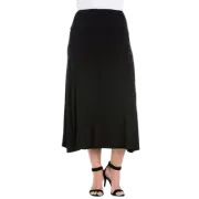 24seven Womens Banded Pull on MIDI Skirt Size 2X