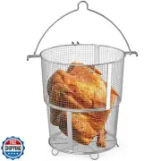 Onlyfire Turkey Fryer Roaster Basket, Detachable Foldable Deep Turkey Fryer B