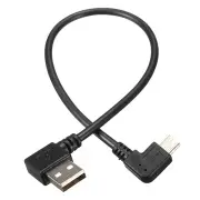 3 Pcs USB2.0 Type A Male Angled 90 Degree to Mini USB B Male 5 pin Data Cable 480Mbps