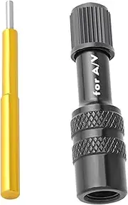 Nevalerra Valve Adapter for Front Wheel Pump Adaptor | Portable Aluminium Alloy Extension Converter Nozzle | For