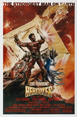 HERCULES (1983) ORIGINAL MOVIE POSTER - ROLLED - ARTWORK BY DREW STRUZAN