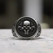 Handmade 925 Sterling Silver 2nd Amendment Ring | Skull & Pistols Design