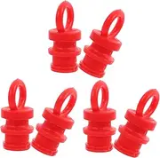 MUCKLILY Decorative Post Cap 6 Pack Fence Post Topper Railing Cap Replacement Rubber Material